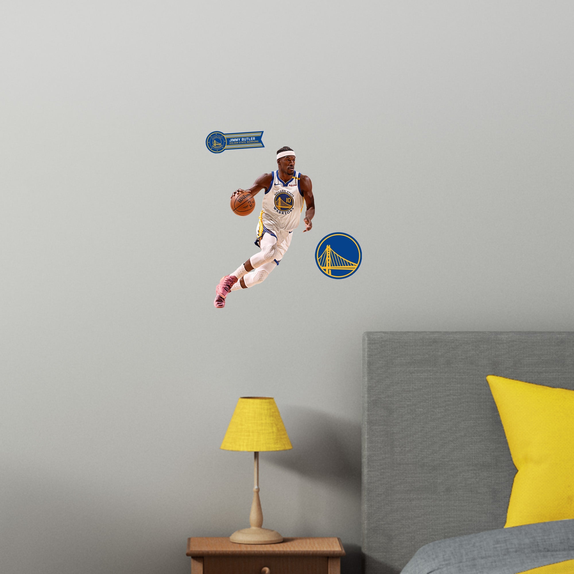 Jimmy Butler - RealBig Collection - Official NBA - Golden State Warriors - Reusable Vinyl Wall Decals