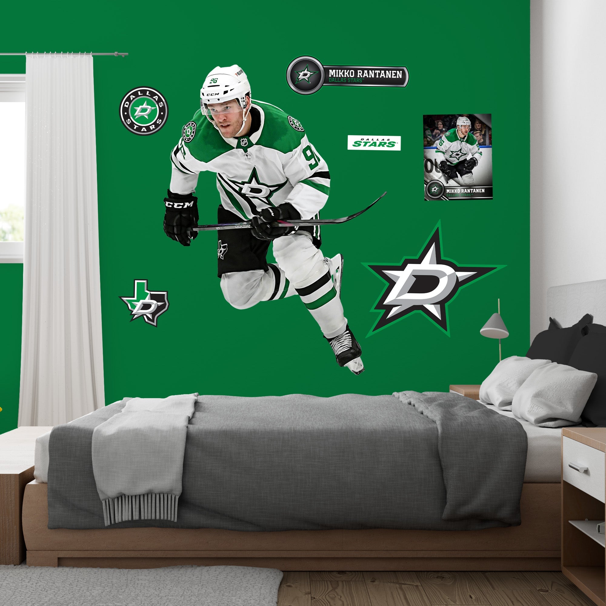 Mikko Rantanen - RealBig Collection - Official NHL - Dallas Stars - Reusable Vinyl Wall Decals