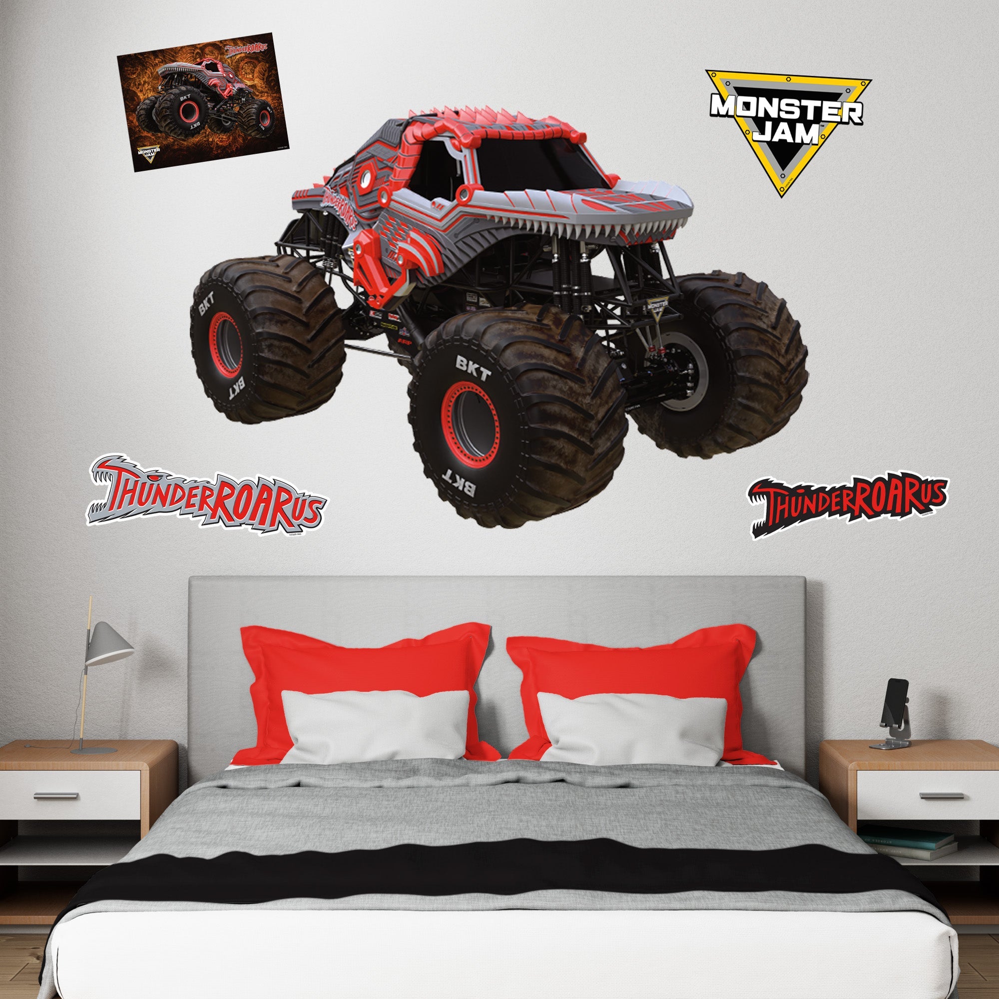ThunderROARus - RealBig Collection - Official Monster Jam - Reusable Vinyl Wall Decals