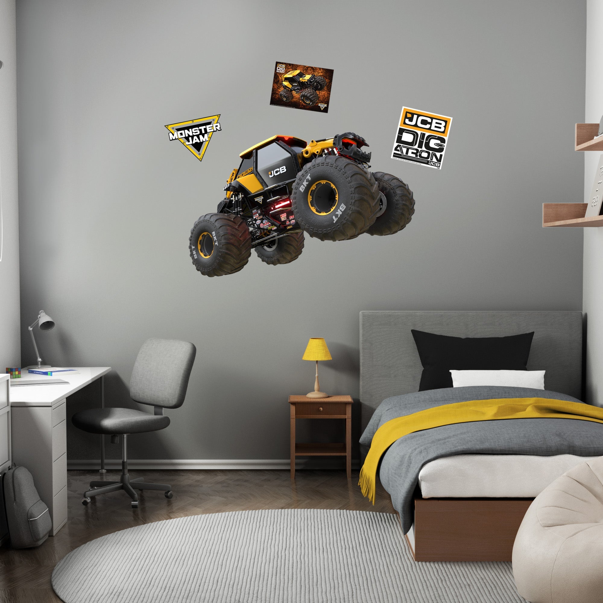 DIGatron - RealBig Collection - Official Monster Jam - Reusable Vinyl Wall Decals