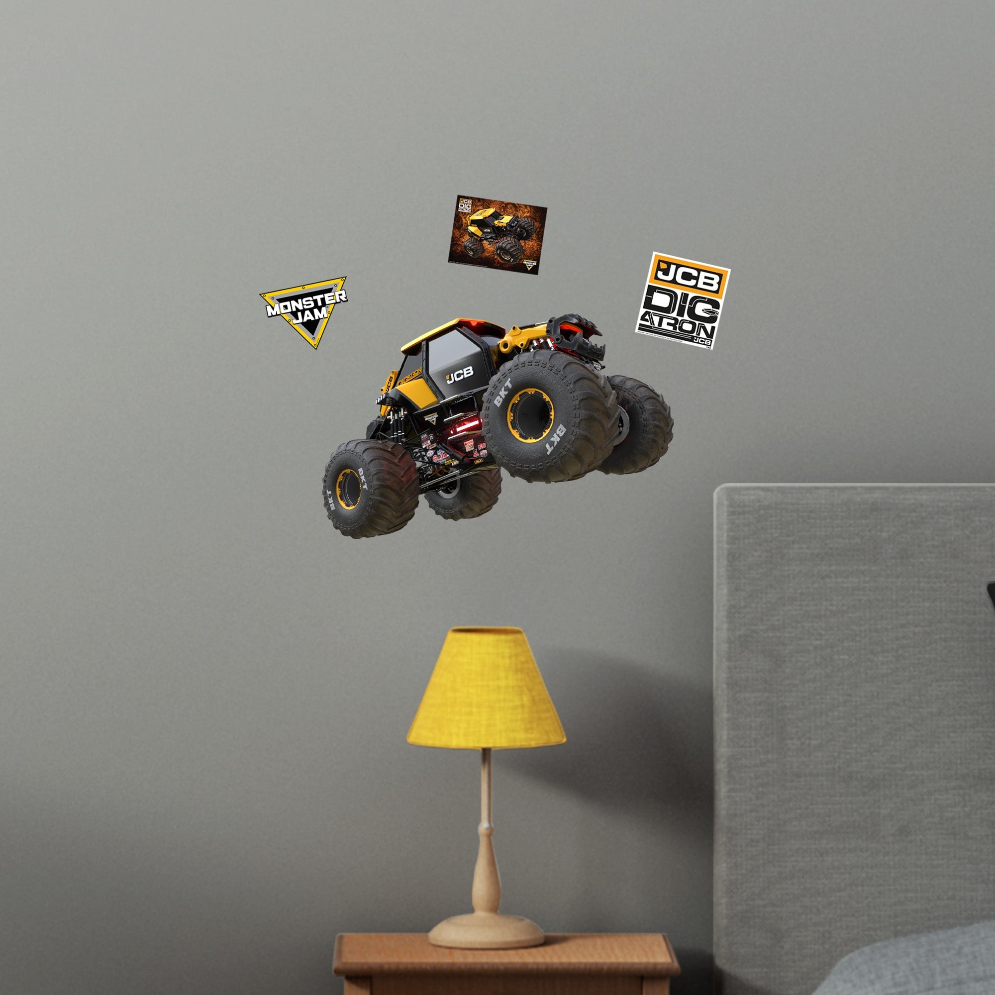 DIGatron - RealBig Collection - Official Monster Jam - Reusable Vinyl Wall Decals