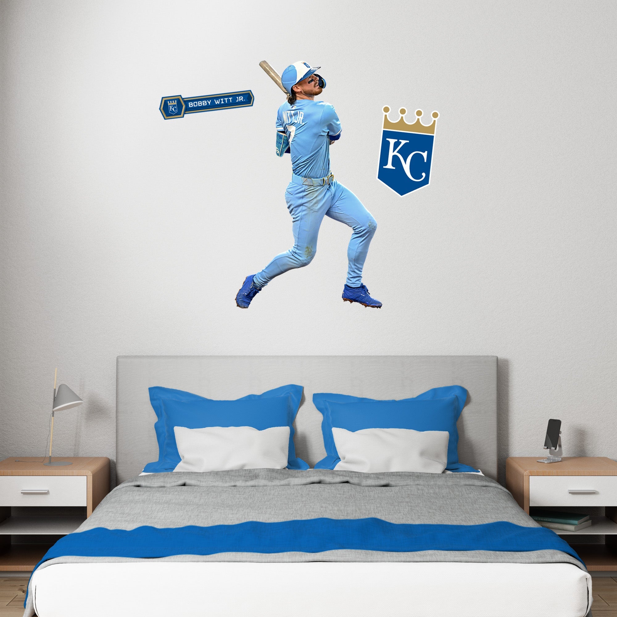Bobby Witt Jr. - RealBig Collection - Official MLB - Kansas City Royals - Reusable Vinyl Wall Decals