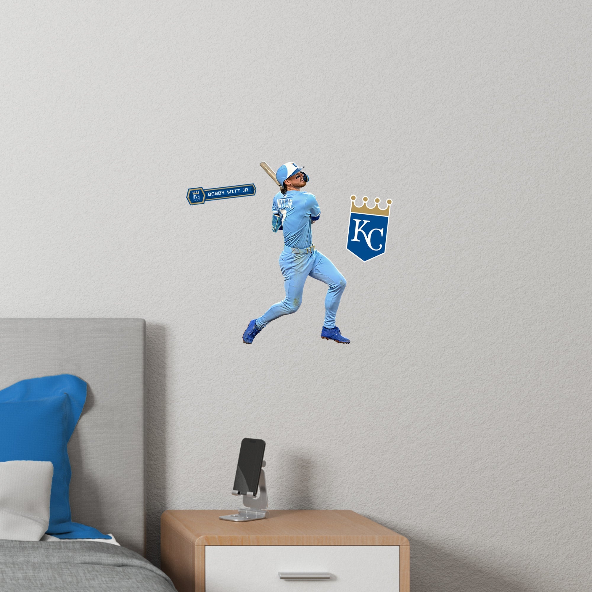 Bobby Witt Jr. - RealBig Collection - Official MLB - Kansas City Royals - Reusable Vinyl Wall Decals