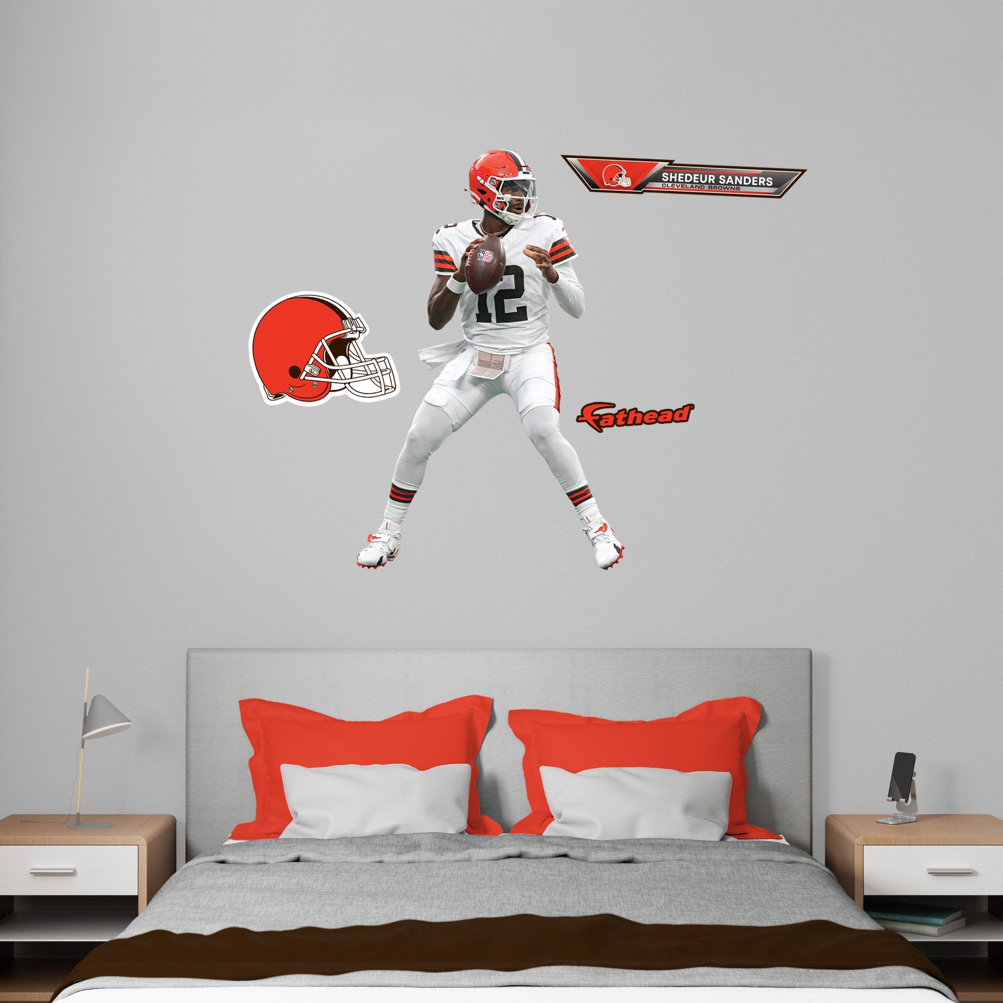 Shedeur Sanders - RealBig Collection - Official NFL - Cleveland Browns - Reusable Vinyl Wall Decals
