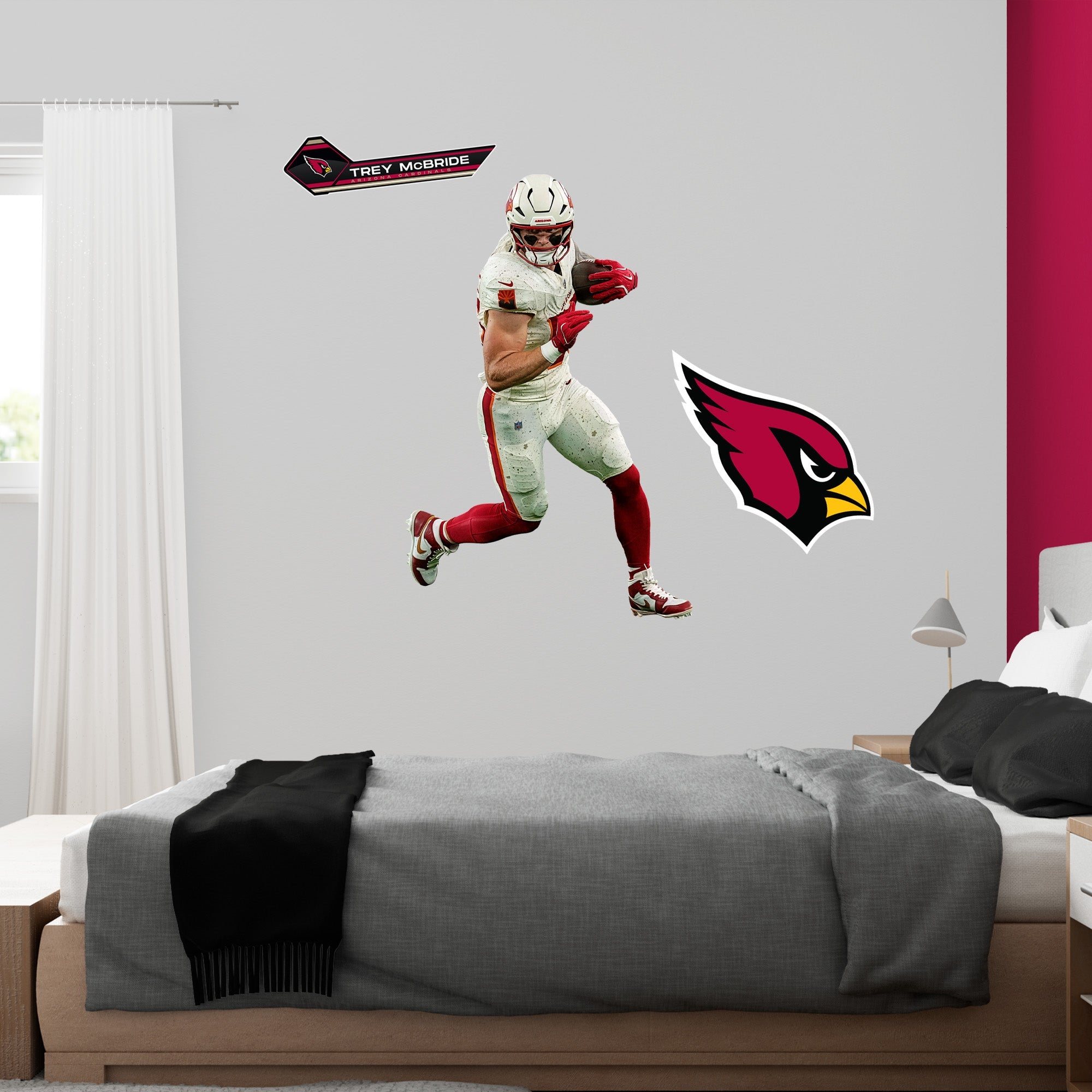 Trey McBride - RealBig Rivalry Uniform Collection - Official NFL - Arizona Cardinals - Reusable Vinyl Wall Decals