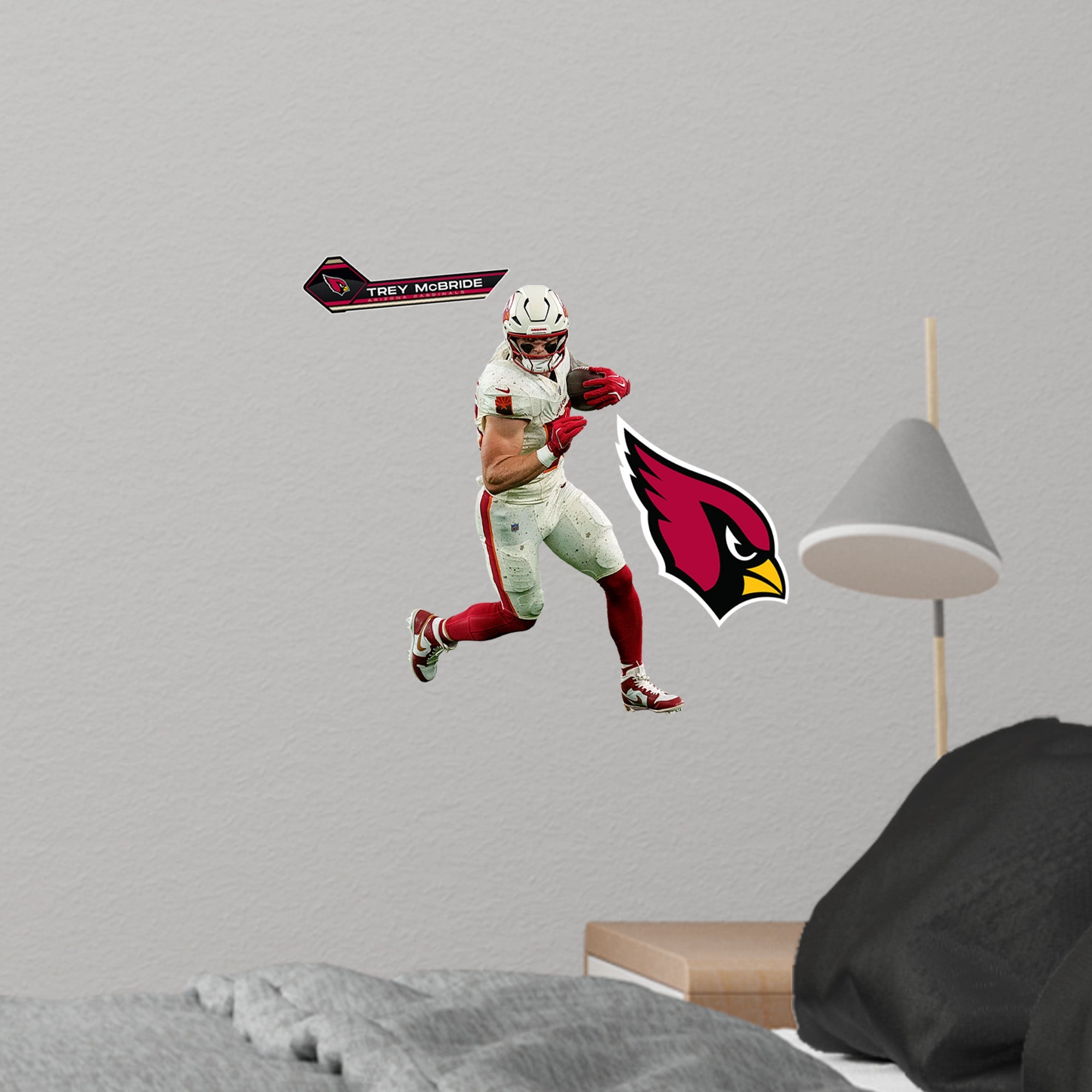 Trey McBride - RealBig Rivalry Uniform Collection - Official NFL - Arizona Cardinals - Reusable Vinyl Wall Decals