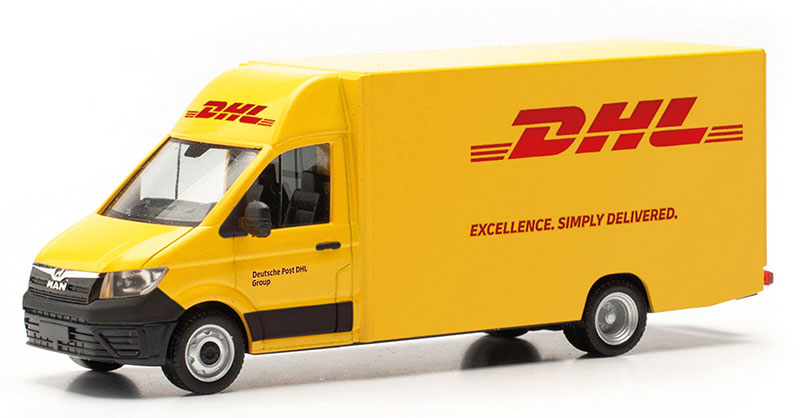 Herpa 097567 1/87 Scale Dhl - Man Tge Delivery Truck High Quality