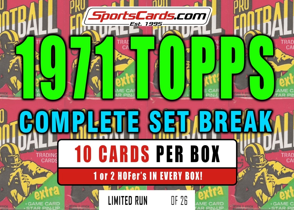 1971 TOPPS FOOTBALL COMPLETE SET BREAK - 10 CARDS PER BOX!