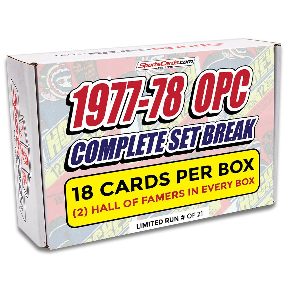 1977-78 O-PEE-CHEE HOCKEY COMPLETE SET BREAK - 18 CARDS PER BOX! 2 HOFERS PER BOX!