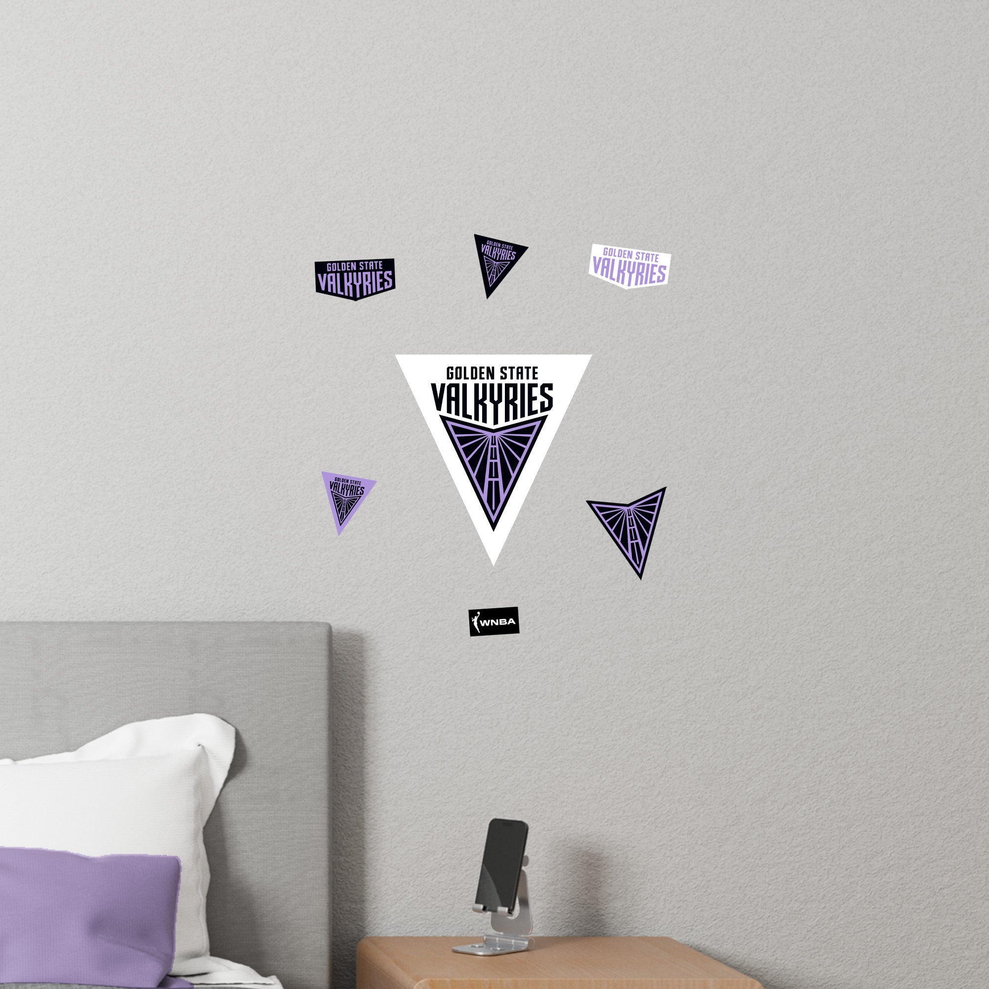 Golden State Valkyries - RealBig Logo Collection - Official WNBA - Reusable Vinyl Wall Decals