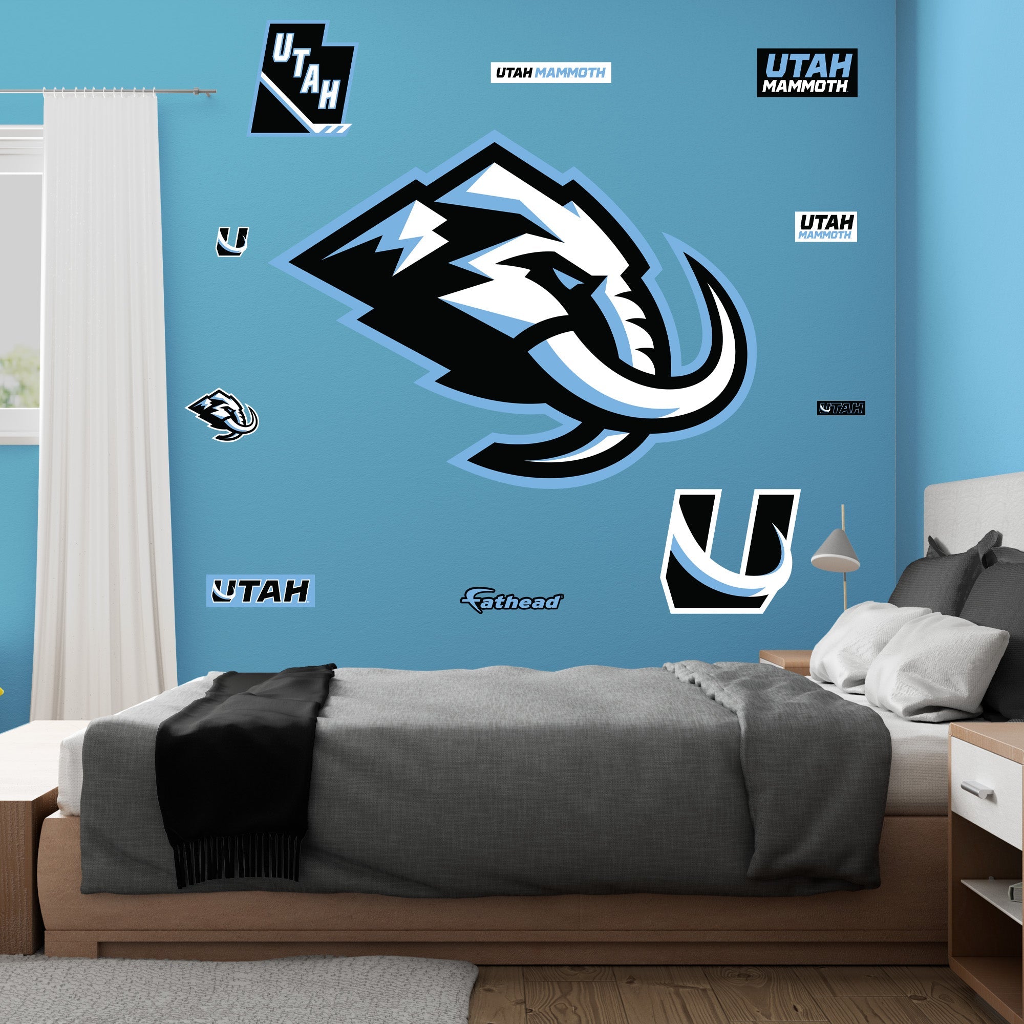 Utah Mammoth - RealBig Logo Collection - Official NHL - Utah Mammoth - Reusable Vinyl Wall Decals