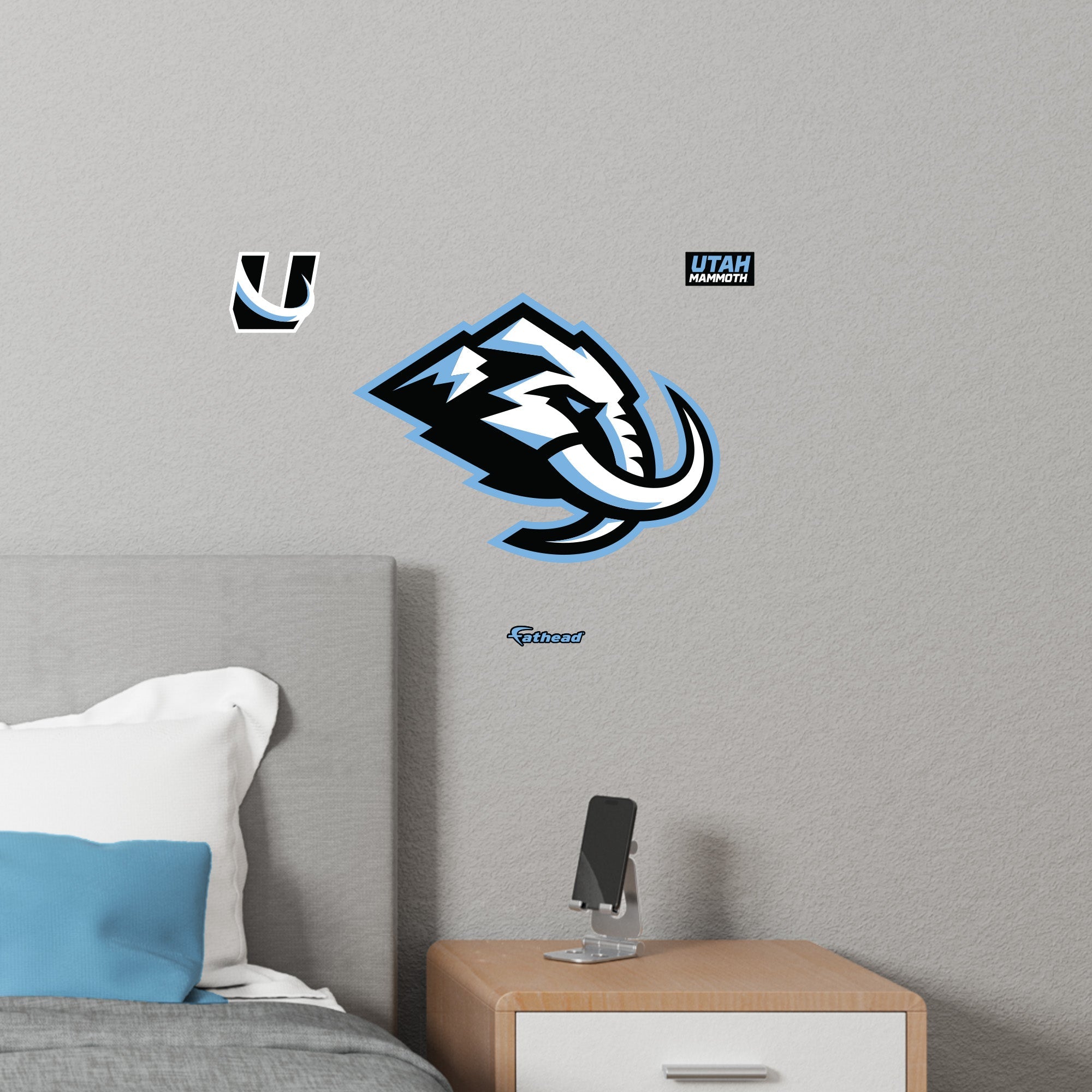 Utah Mammoth - RealBig Logo Collection - Official NHL - Utah Mammoth - Reusable Vinyl Wall Decals