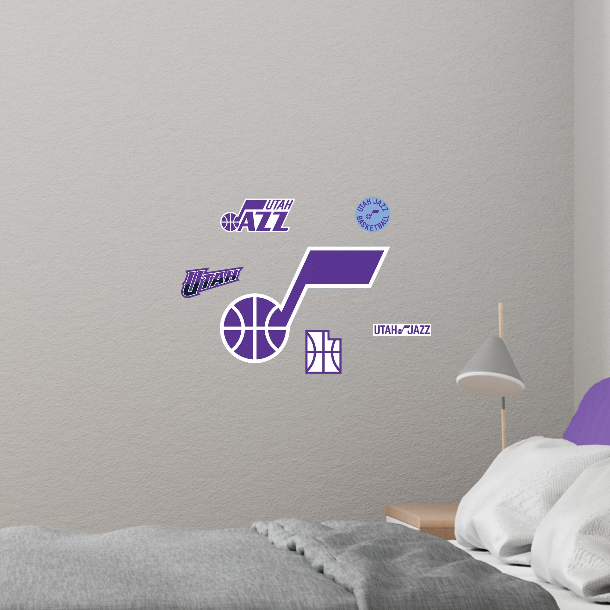 Utah Jazz - RealBig Logo Collection - Official NBA - Utah Jazz - Reusable Vinyl Wall Decals