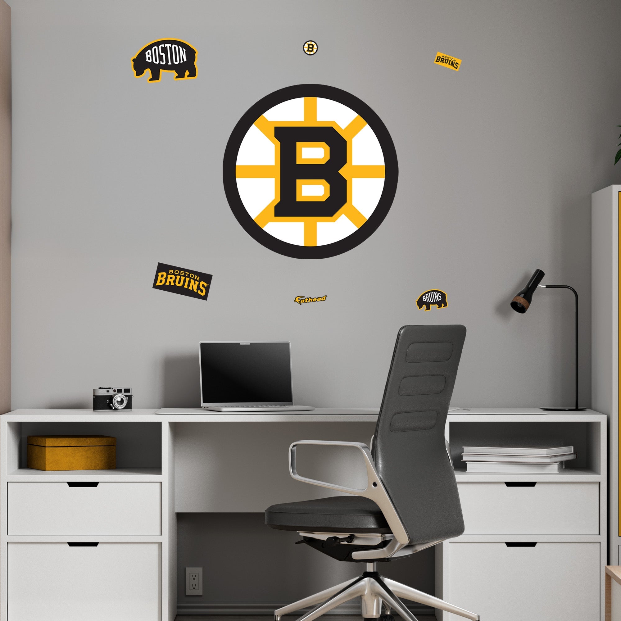 Boston Bruins - RealBig Logo Collection - Official NHL - Reusable Vinyl Wall Decals