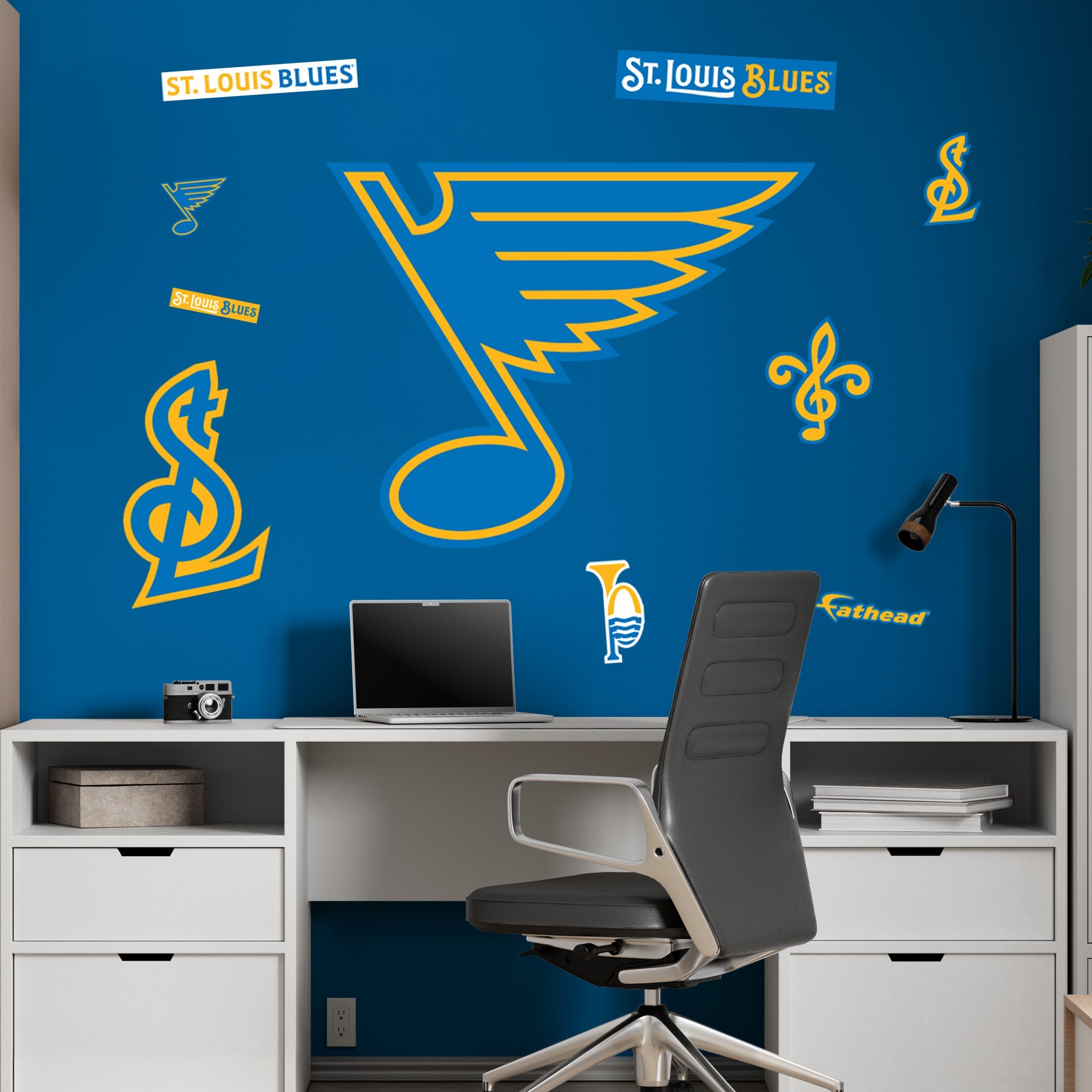 St. Louis Blues - RealBig Logo Collection - Official NHL - Reusable Vinyl Wall Decals