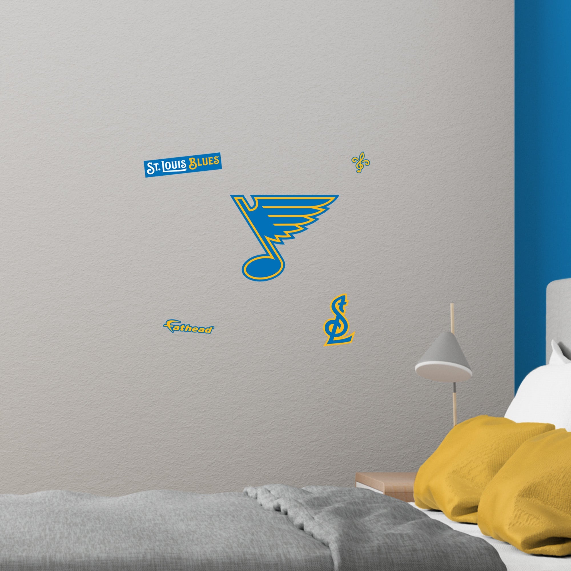 St. Louis Blues - RealBig Logo Collection - Official NHL - Reusable Vinyl Wall Decals