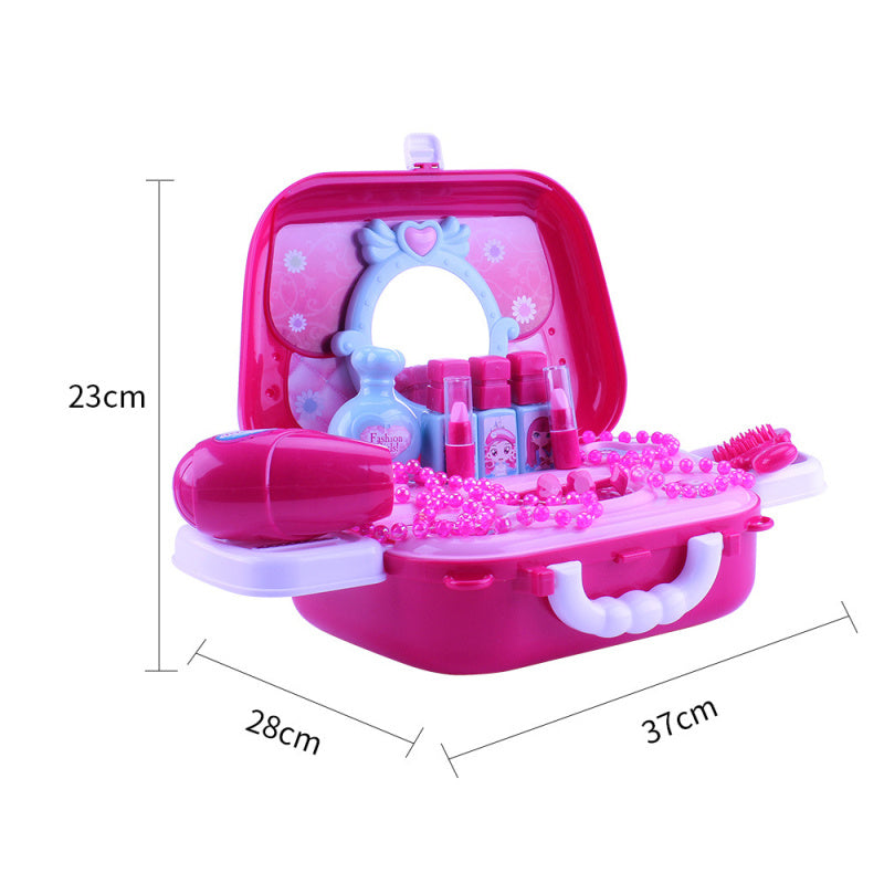 Children's Portable Makeup Suitcase – Pretend Play Cosmetic Set for Kids