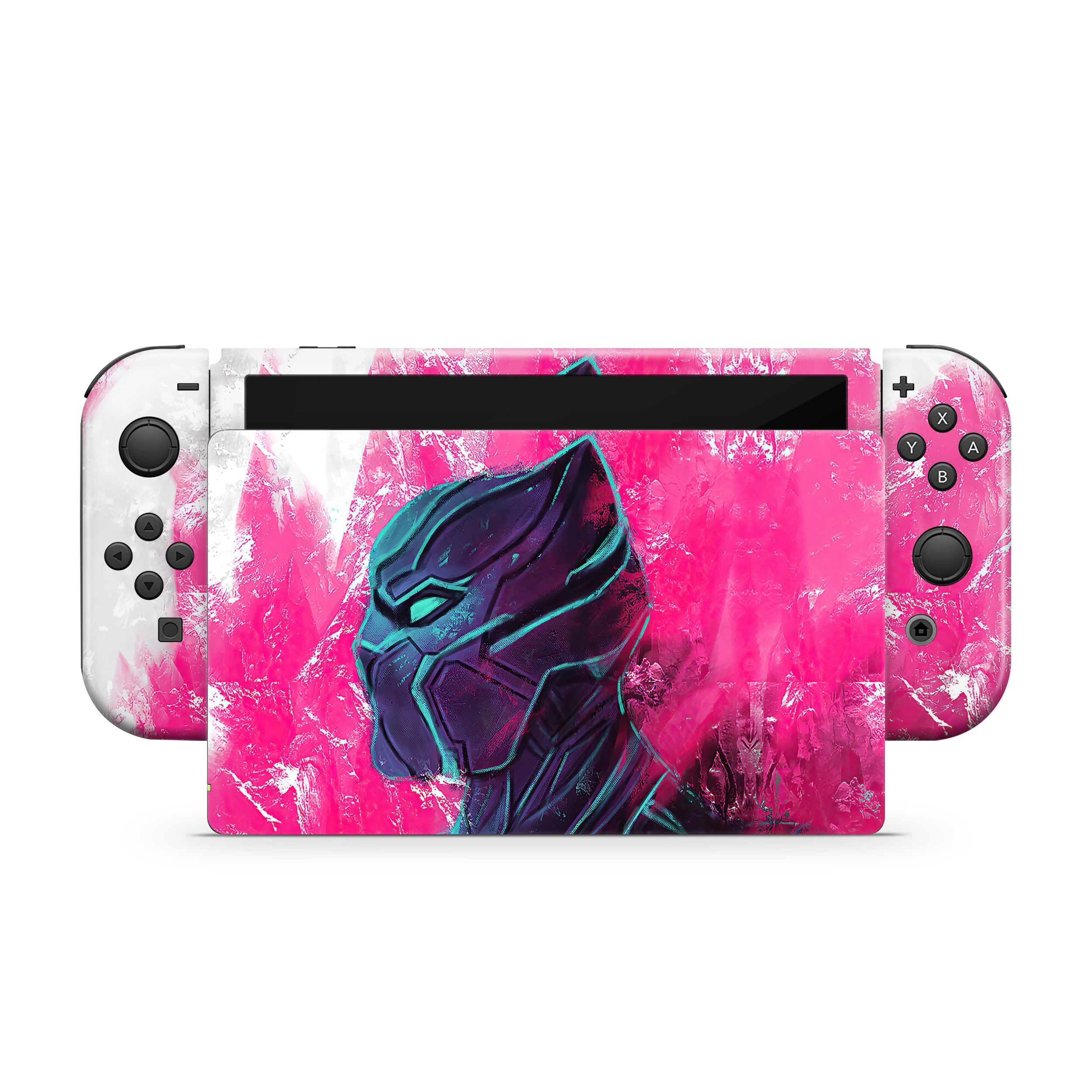 Panther Warrior Nintendo Switch OLED Skin