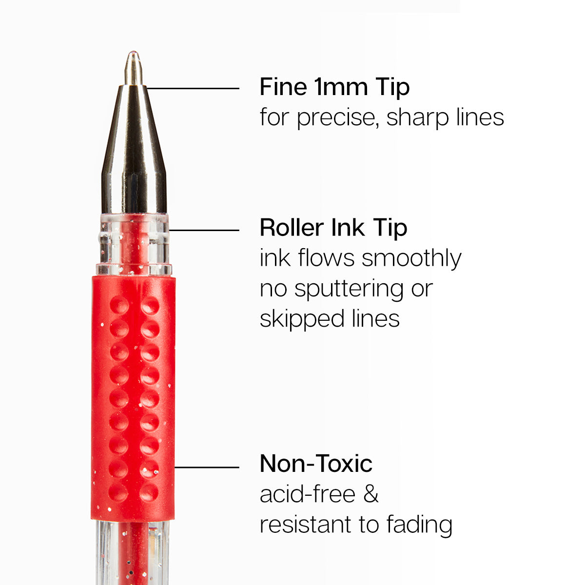 Gel Pens 24 Red & Yellow Tone Colors