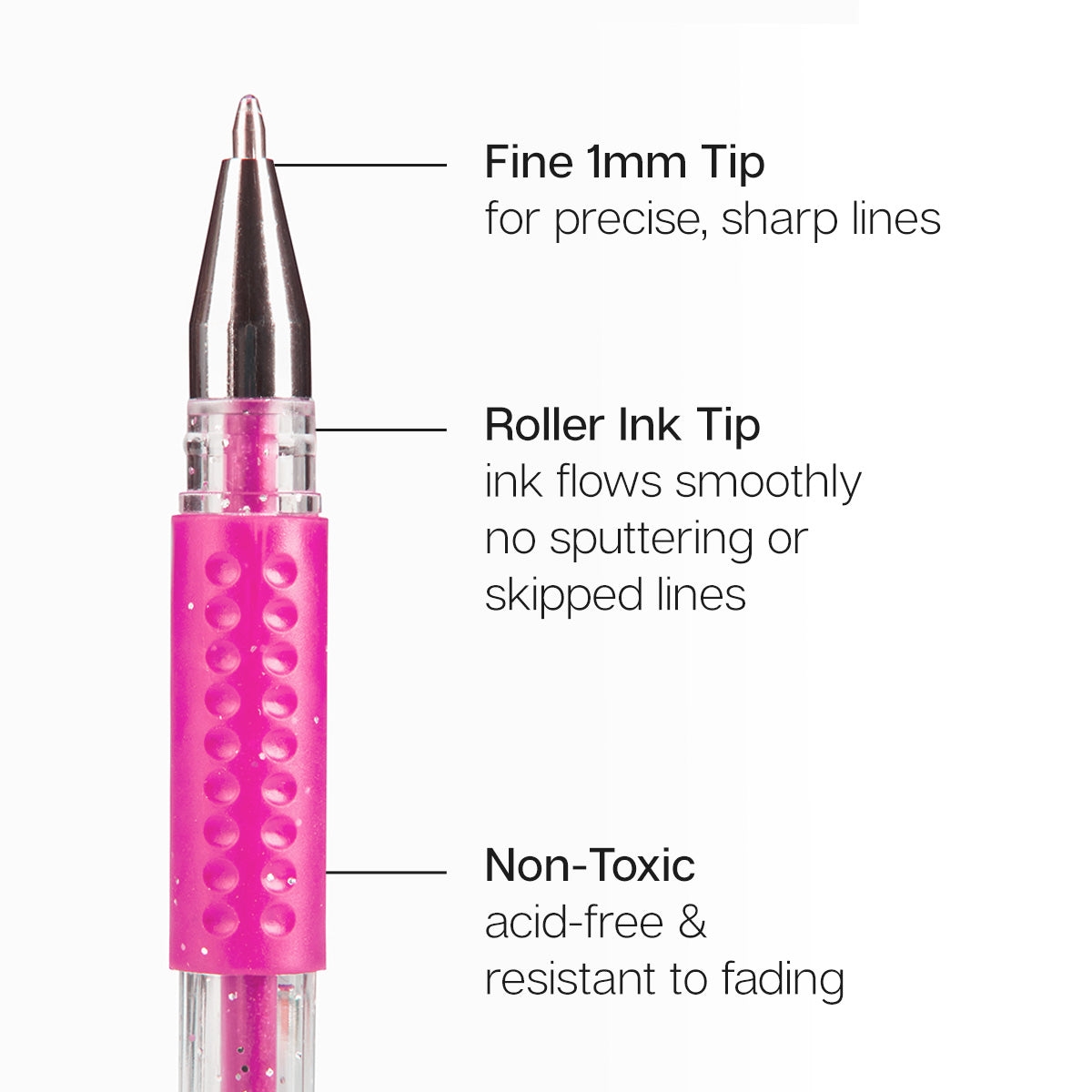 Gel Pens 24 Pink & Purple Tone Colors