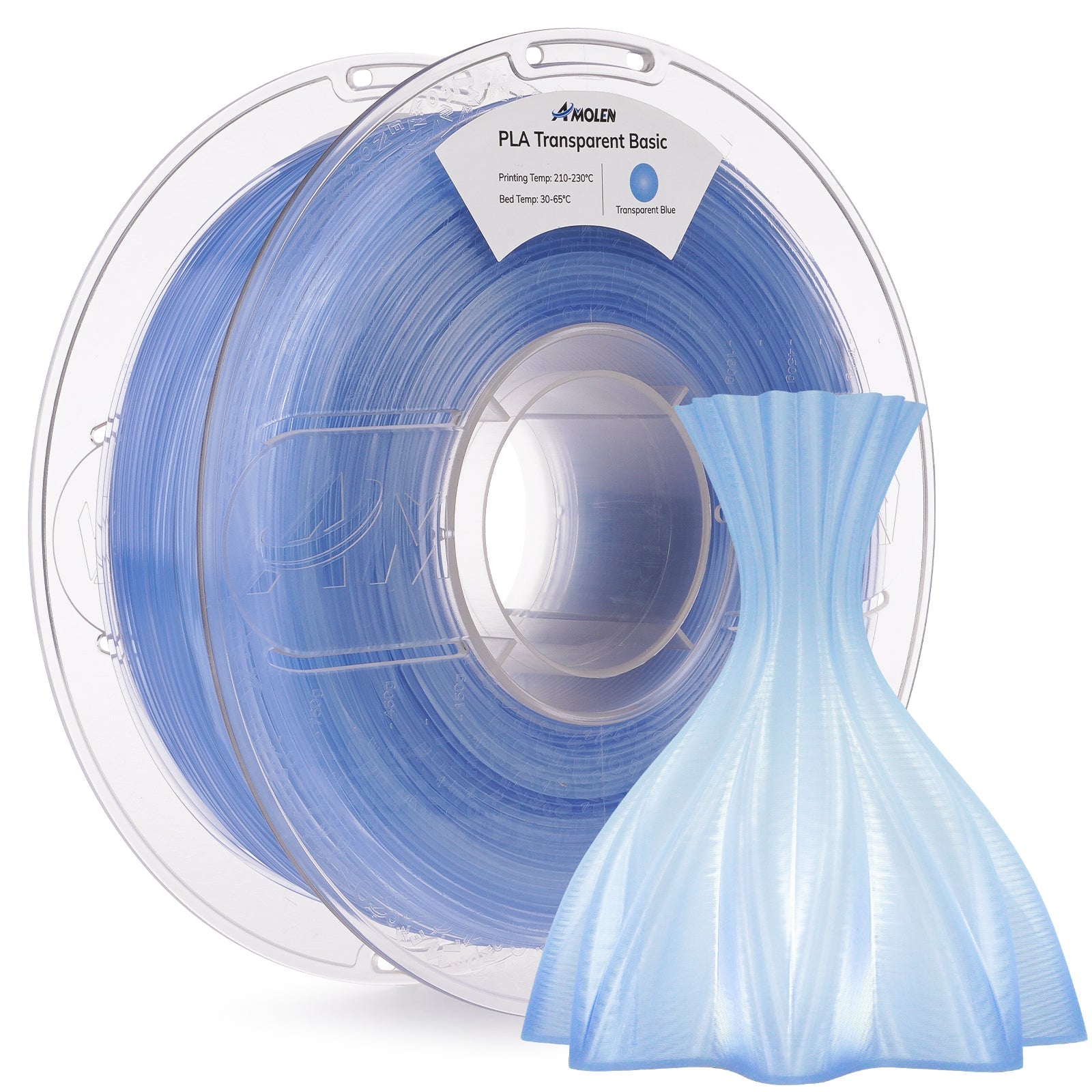 PLA Crystal-Transparent 1.75mm, 1KG/2.2LB