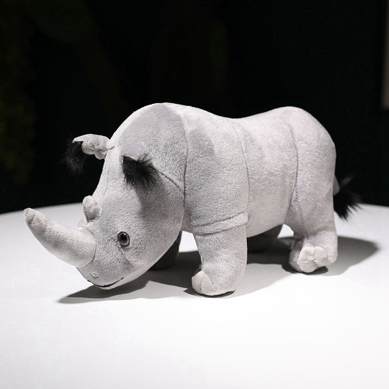 Plush Rhino Toy – Soft Stuffed Animal Doll