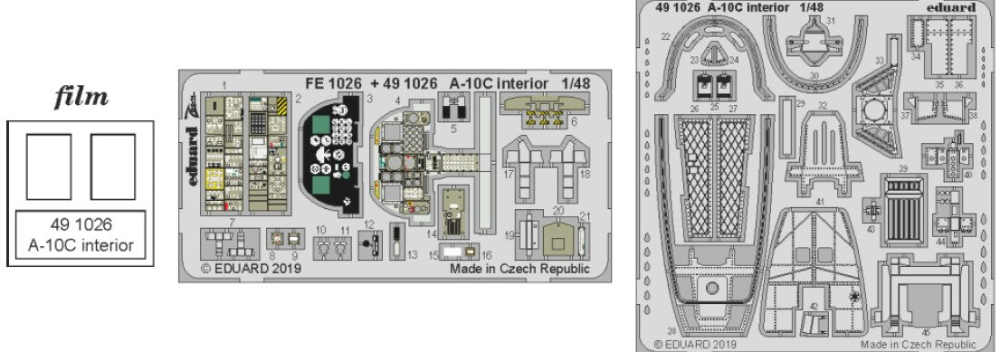Eduard 491026 1/48 Aircraft- A10C Interior for ITA (Painted)
