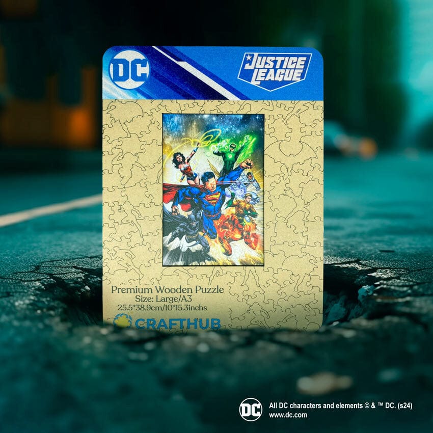 Justice League Heroes Wooden Jigsaw Puzzle