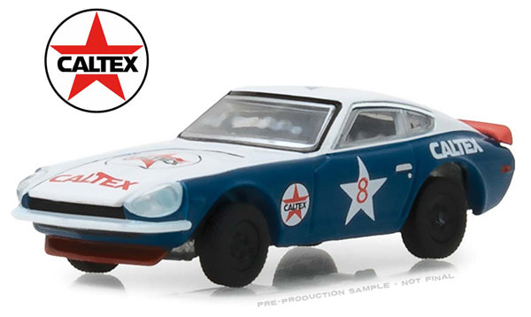 Greenlight 41050-E 1/64 Scale Caltex - 1970 Datsun 240Z Running On Empty