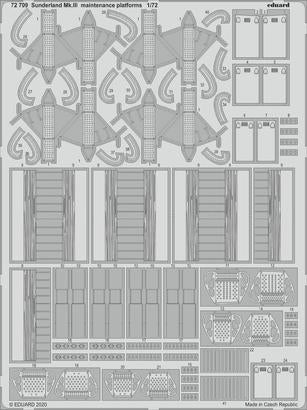 Eduard 72709 1/72 Aircraft- Sunderland Mk III Maintenance Platforms for SHY