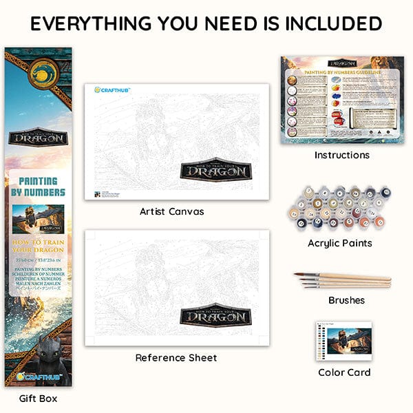 How to Train Your Dragon - Paint By Numbers Kit