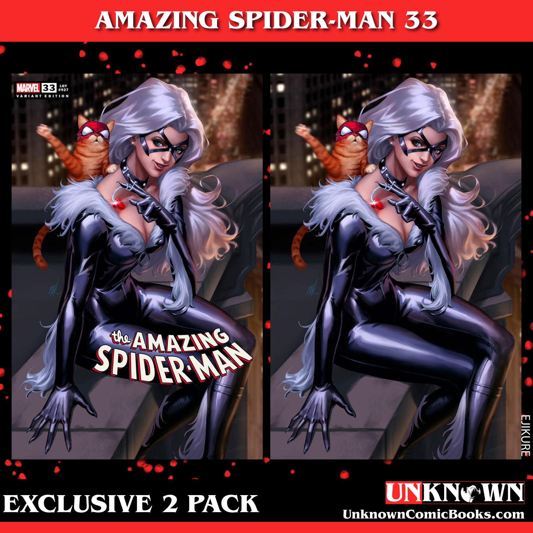 2 Pack] Amazing Spider-Man #33 Unknown Comics Ejikure Exclusive Var ( -  Unknown Comic Books - Marvel Comics