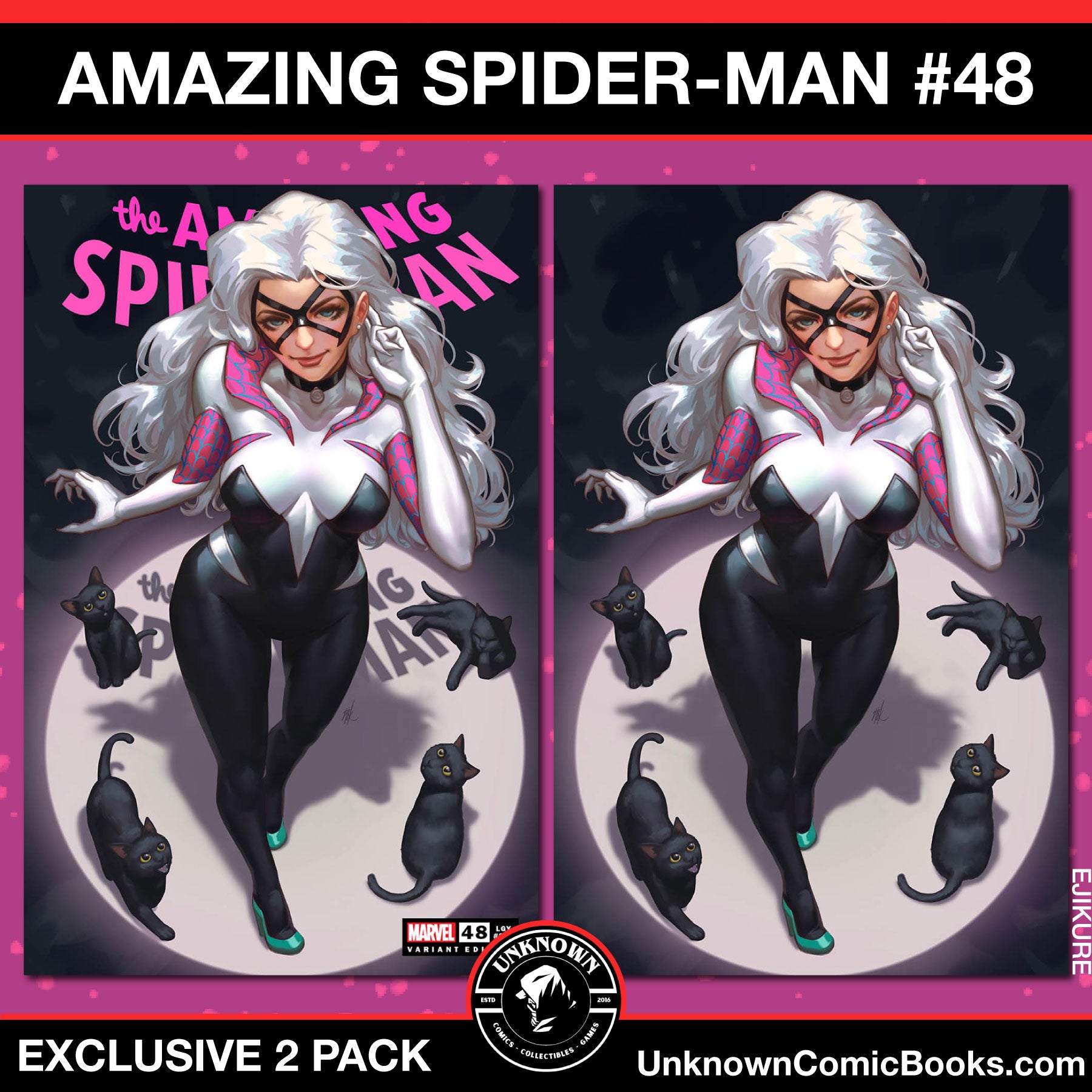 [2 PACK] AMAZING SPIDER-MAN #48 UNKNOWN COMICS EJIKURE EXCLUSIVE VAR (04/24/2024)