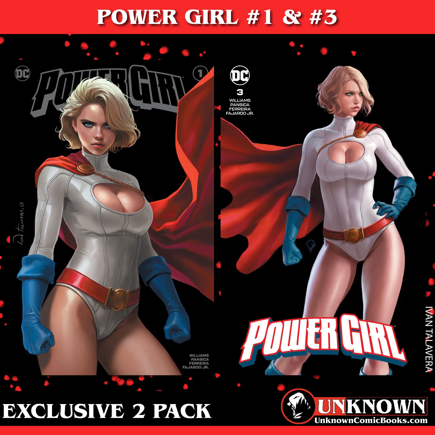 [2 PACK] POWER GIRL #1 & #3 IVAN TALAVERA (616) EXCLUSIVE VAR (12/13/2023)