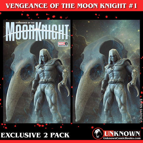 Moon knight black white and blood 1 Bjorn orders Barends variant CGC 9 .8