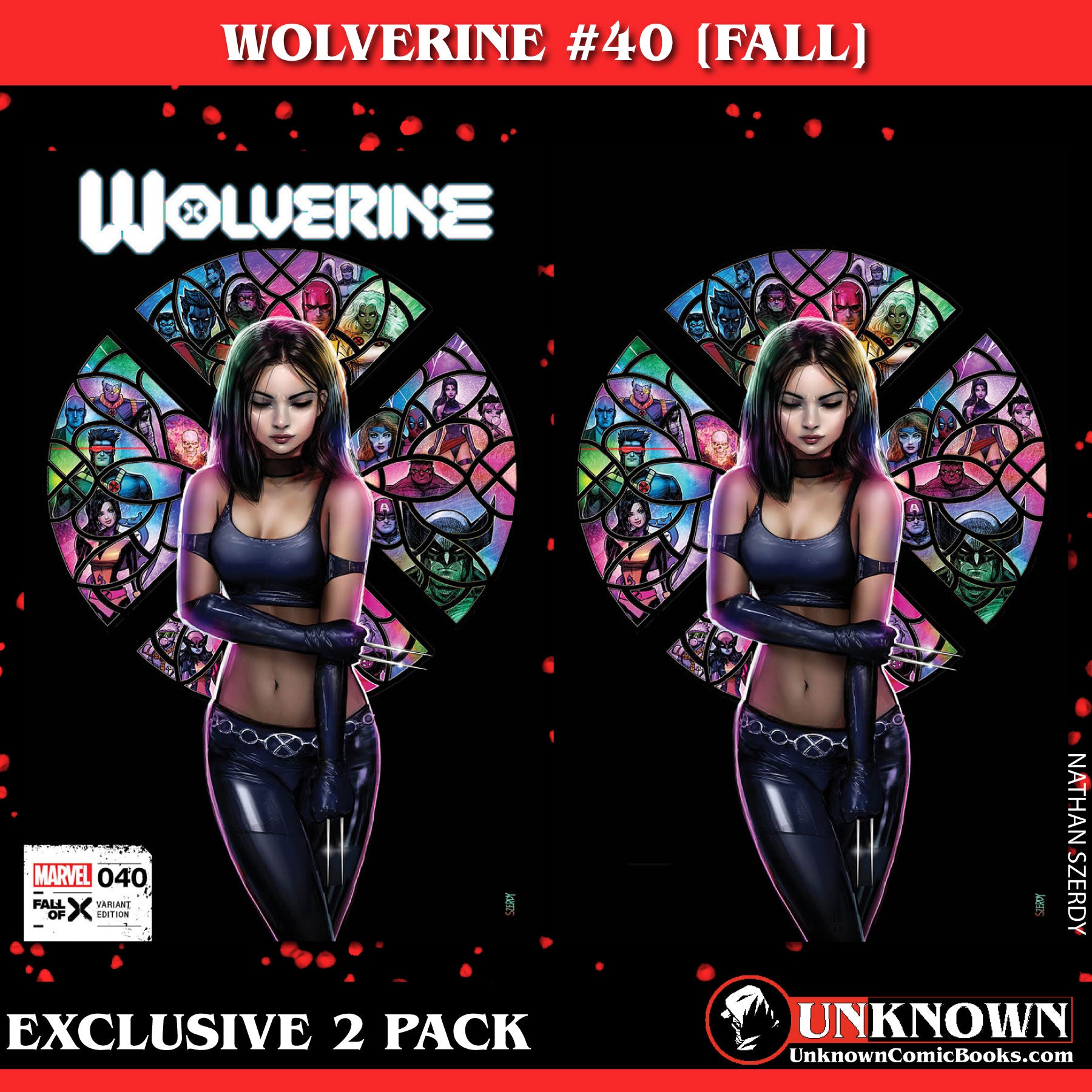 [2 PACK] WOLVERINE #40 [FALL] UNKNOWN COMICS NATHAN SZERDY EXCLUSIVE VAR (12/20/2023)