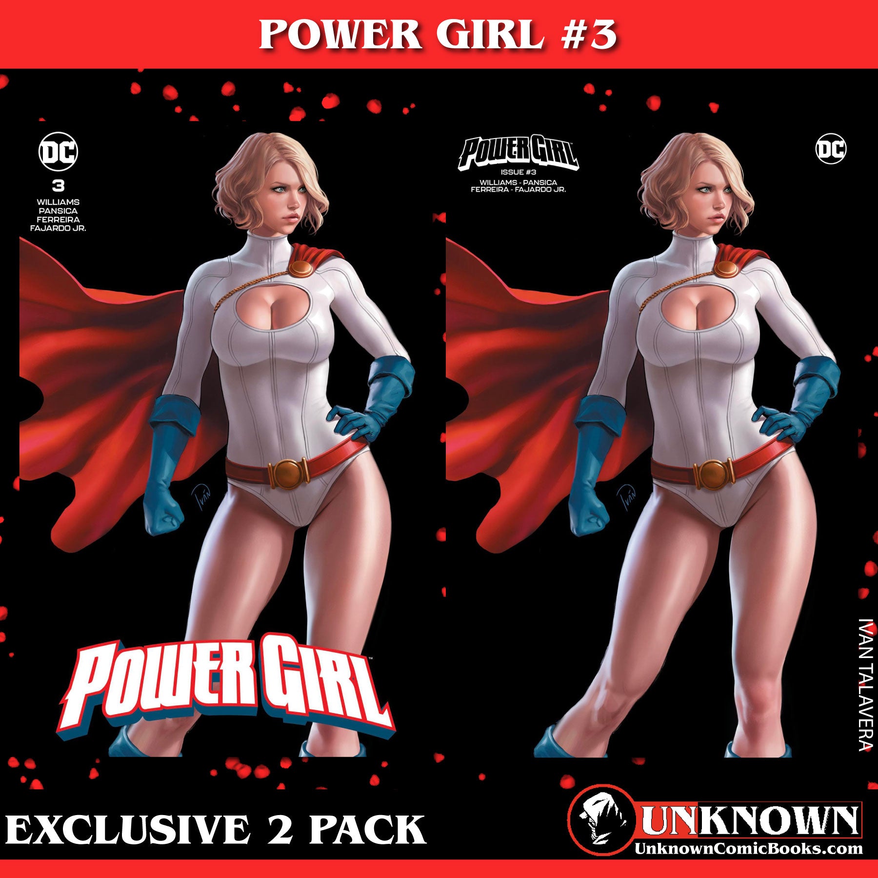 [2 PACK] POWER GIRL #3 IVAN TALAVERA (616) EXCLUSIVE VAR (12/13/2023)