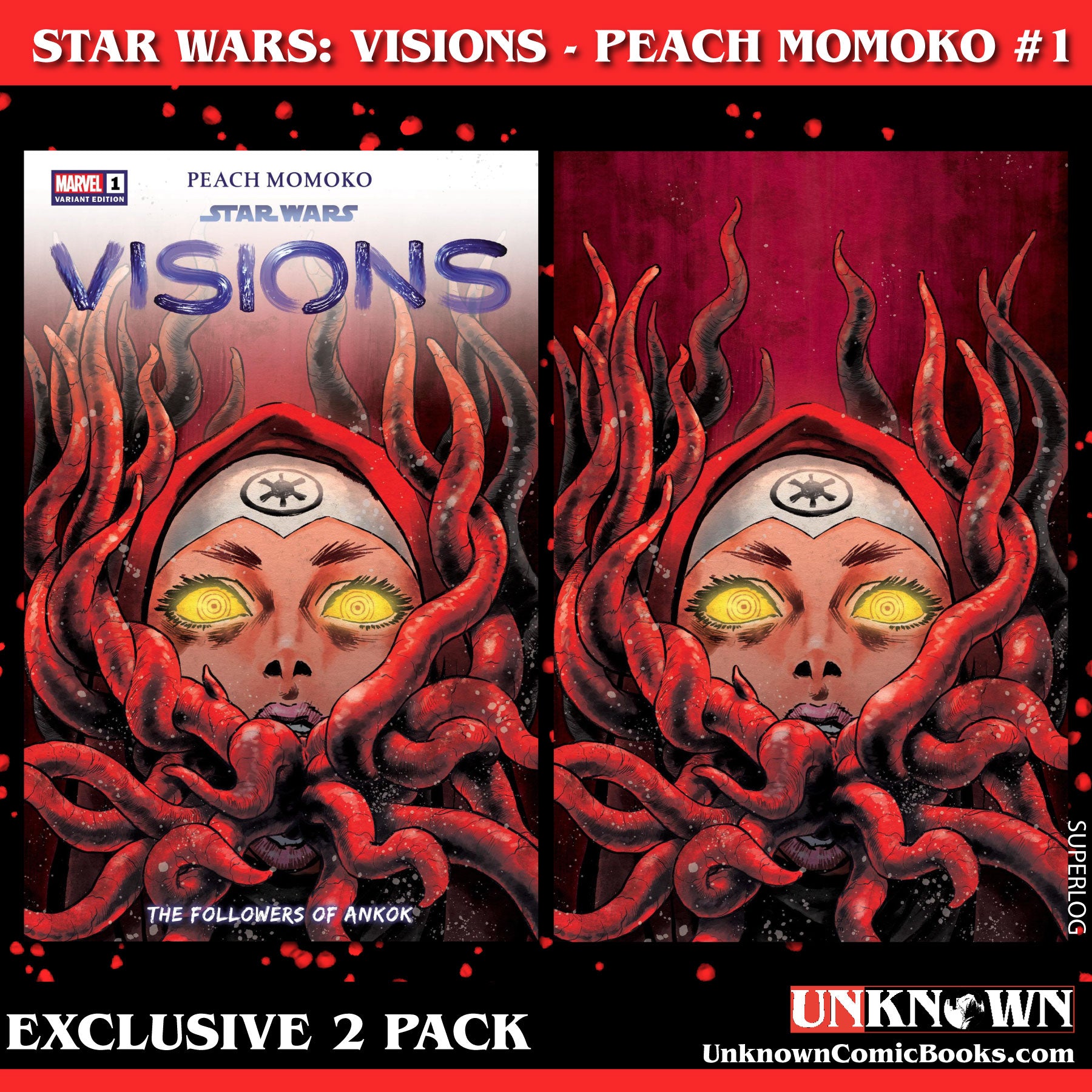 [2 PACK] STAR WARS: VISIONS - PEACH MOMOKO #1 SUPERLOG (616) EXCLUSIVE VAR (11/29/2023)