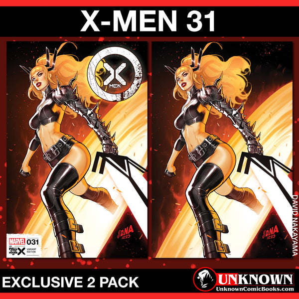 [2 PACK] X-MEN 31 UNKNOWN COMICS EXCLUSIVE DAVID NAKAYAMA VAR (02/07/2024)