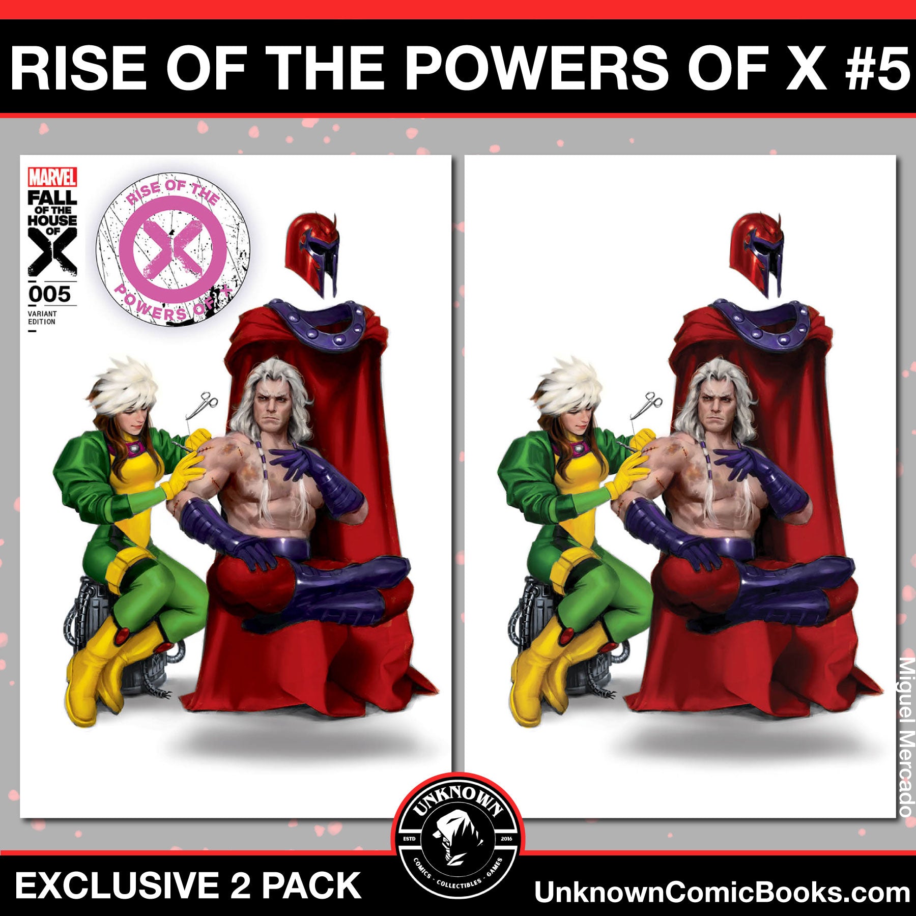 [2 PACK] RISE OF THE POWERS OF X #5 UNKNOWN COMICS MIGUEL MERCADO EXCLUSIVE VAR [FHX] (05/29/2024)