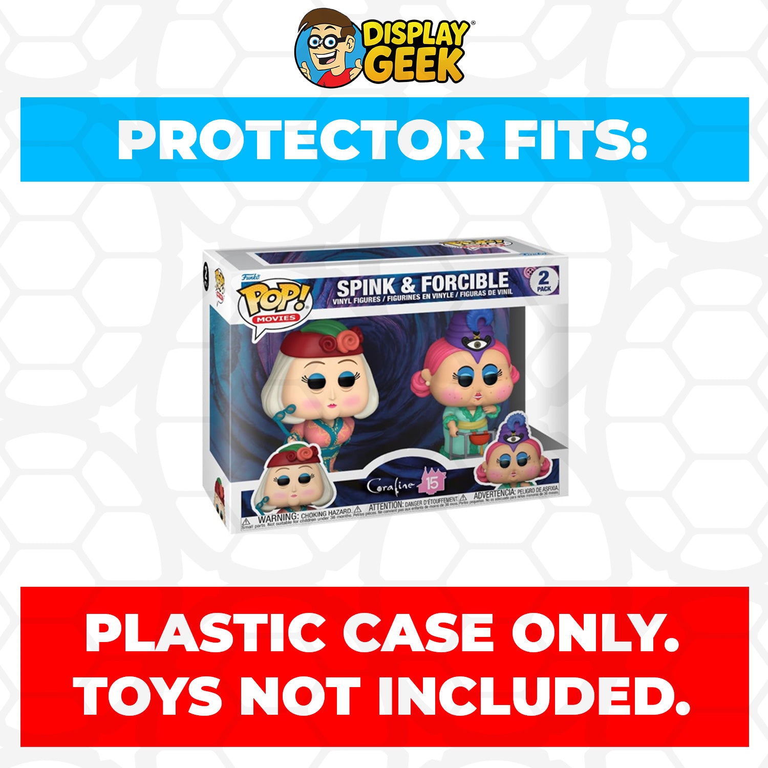 Pop Protector for 2 Pack Coraline - Spink & Forcible Funko Pop