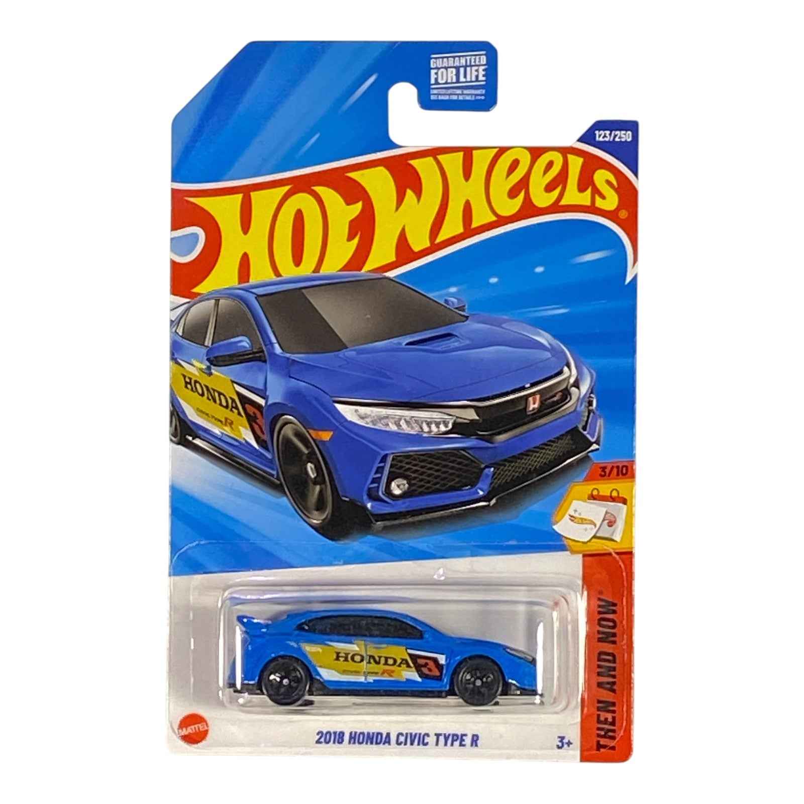 Hot Wheels 2018 Honda Civic Type R - Then and Now Series 3/10