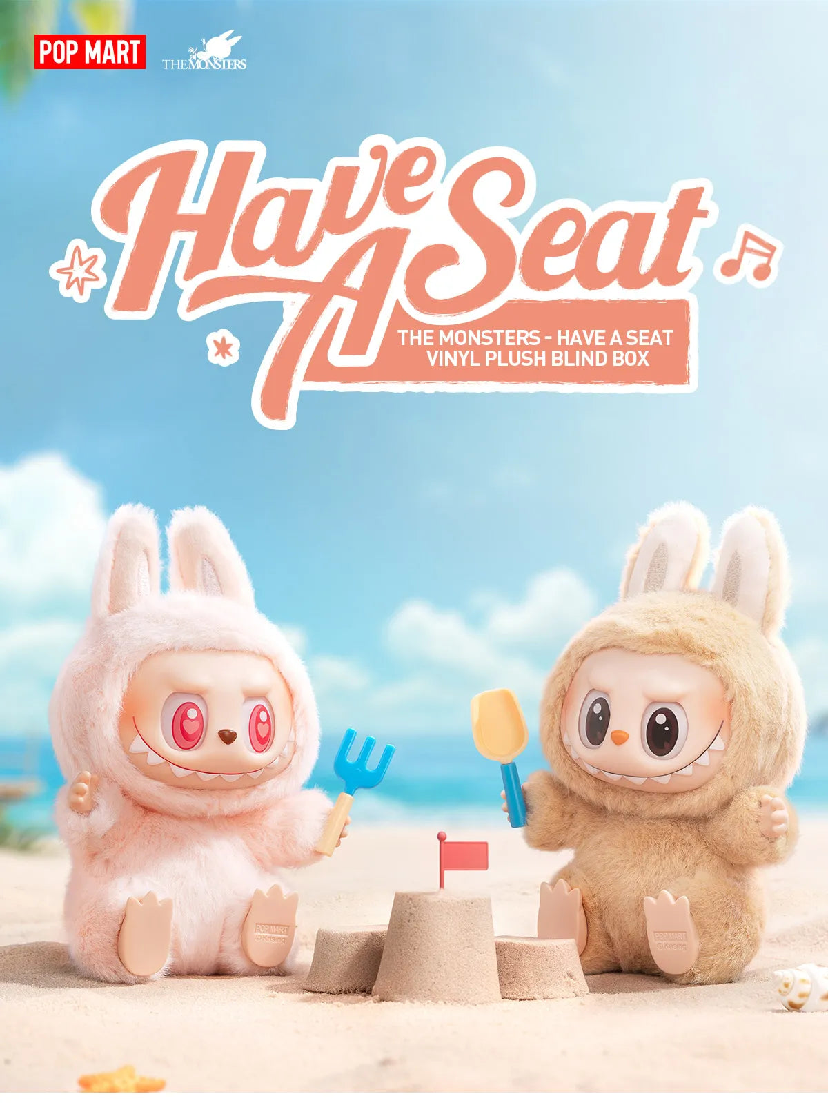 [IN STOCK] POPMART Have a Seat Vinyl Plush Blind Box Labubu (SEALED)