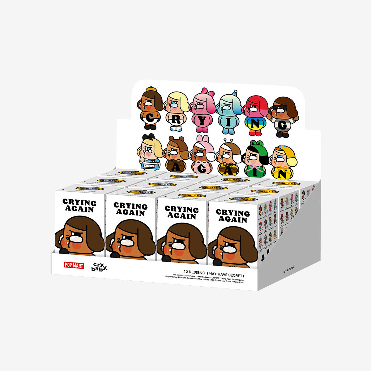 IN STOCK] POPMART CRYBABY Crying Again Series Figures Blind Box