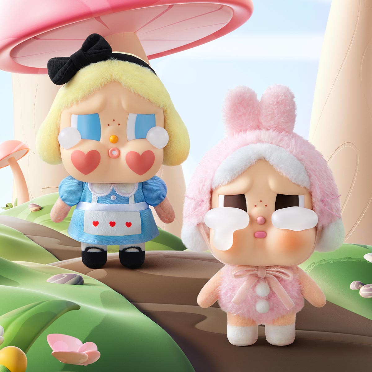 RESTOCK: JULY] POPMART CRYBABY Crying Again Series - Vinyl Face Plush