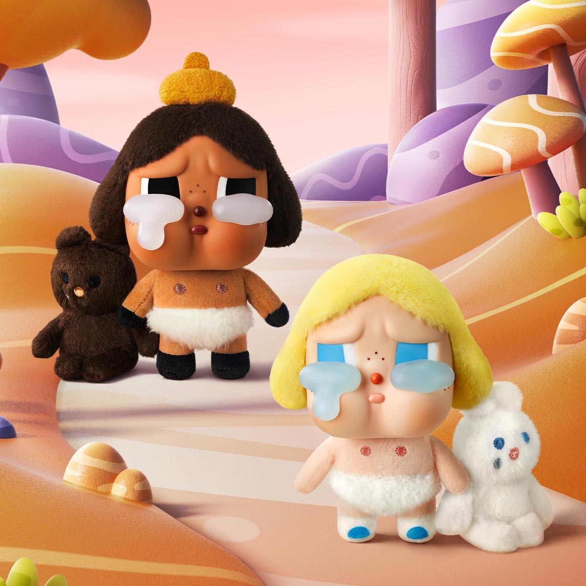 RESTOCK: JULY] POPMART CRYBABY Crying Again Series - Vinyl Face Plush