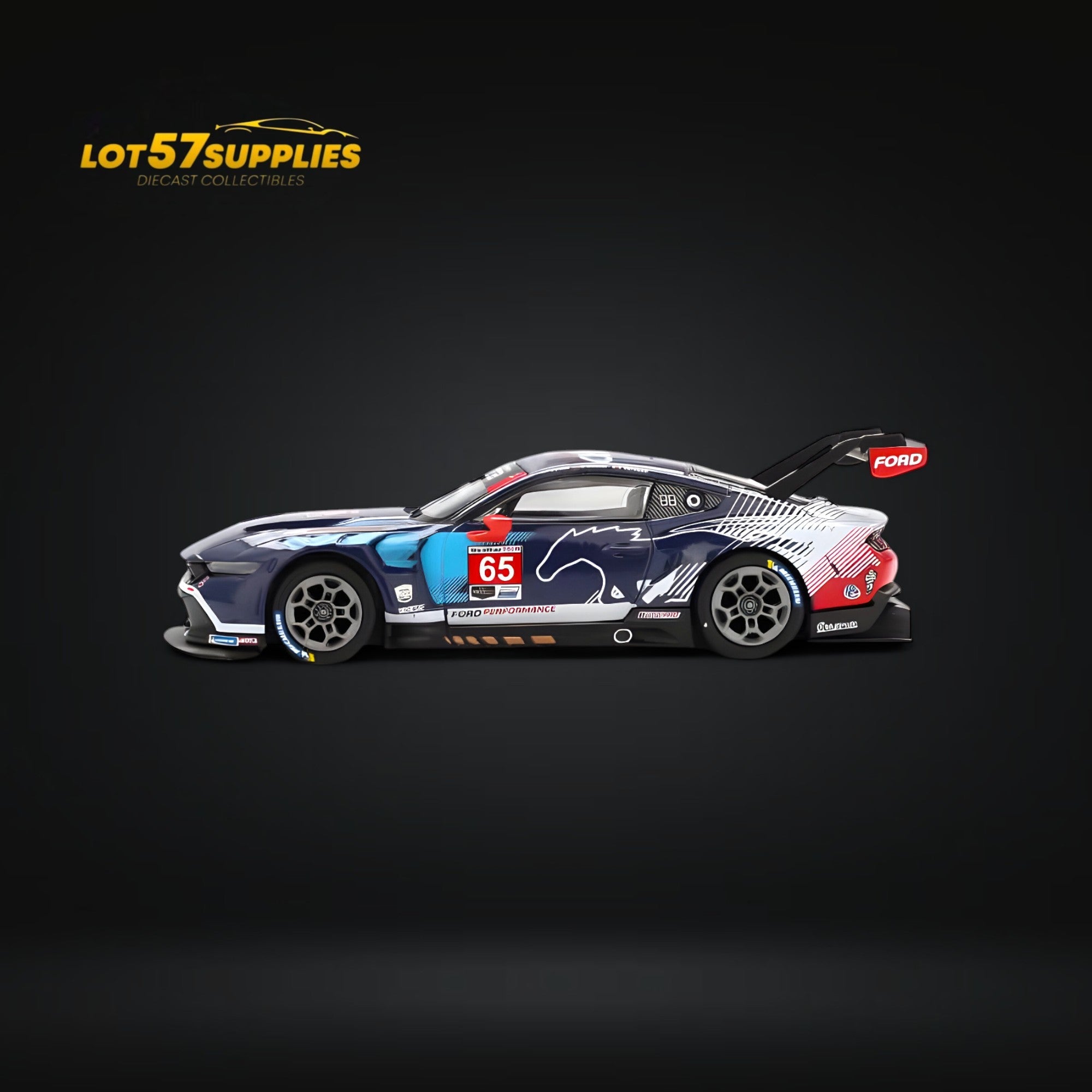 (Pre-Order) Mini-GT Ford Mustang GT3 #65 2024 IMSA Daytona 24 Hrs #1012 1:64