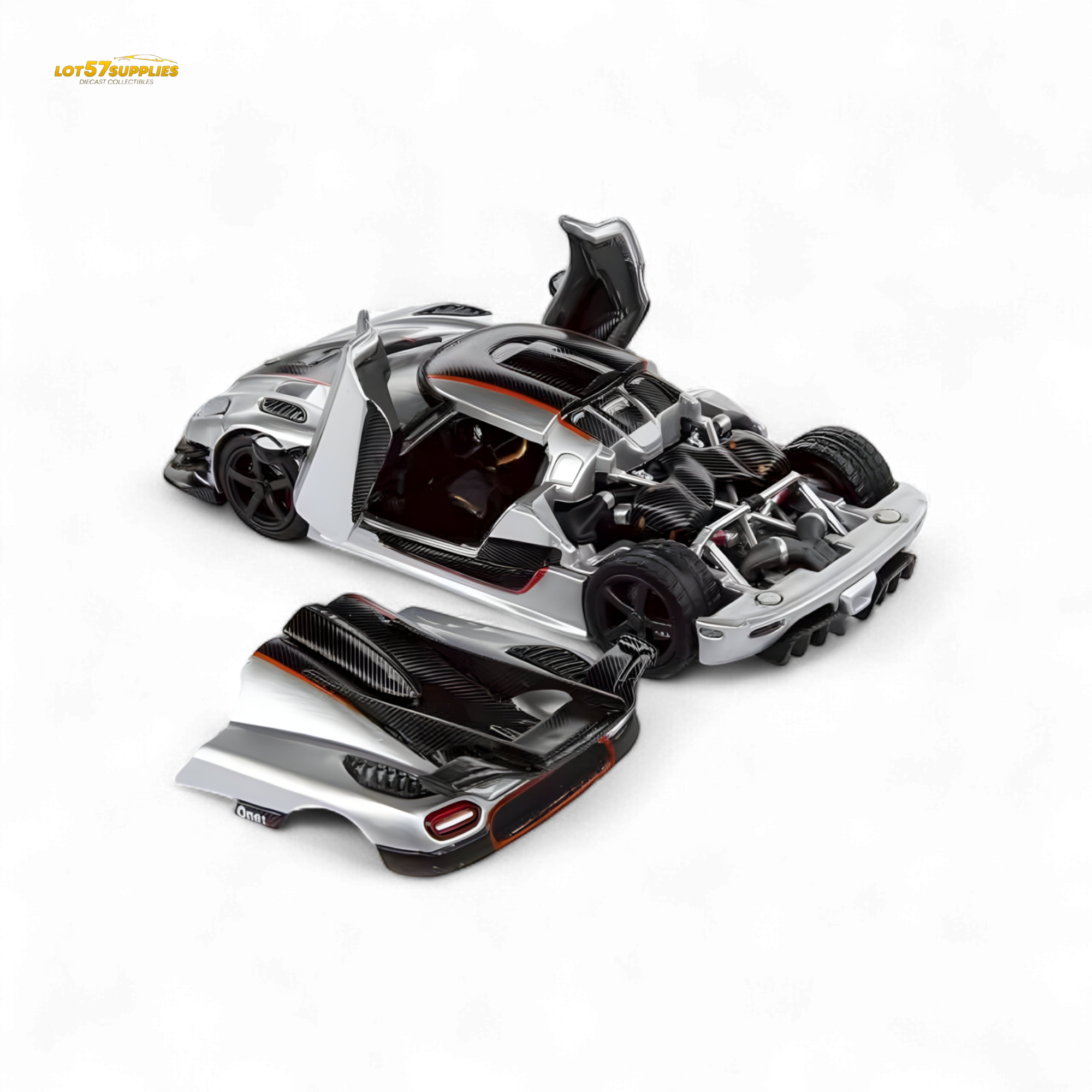 (Pre-Order) DEMON KING Koenigsegg ONE:1 - Silver 1:64