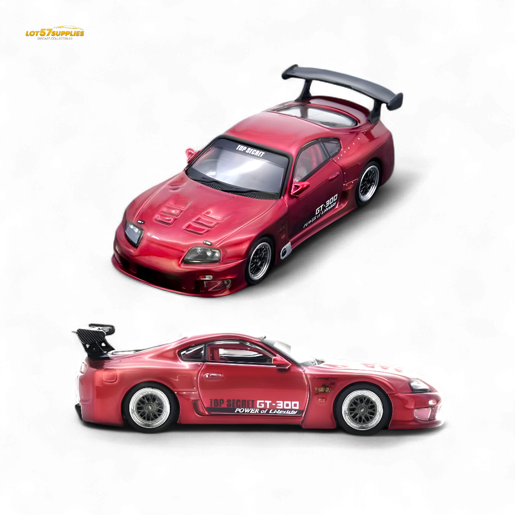 (Pre-Order) INNO64 Toyota Supra A80 Top Secret - Red 1:64