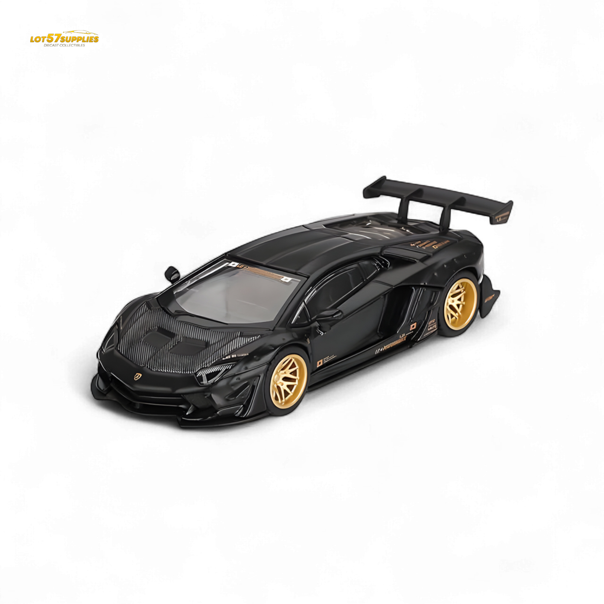 Mini-GT LB★WORKS Lamborghini Aventador Matte Black 1:64
